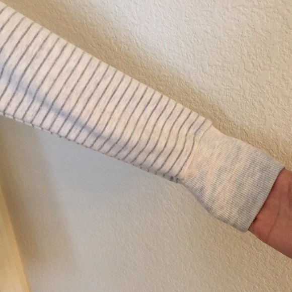 Danskin Gray Striped Crewneck Pullover - Picture 7 of 16